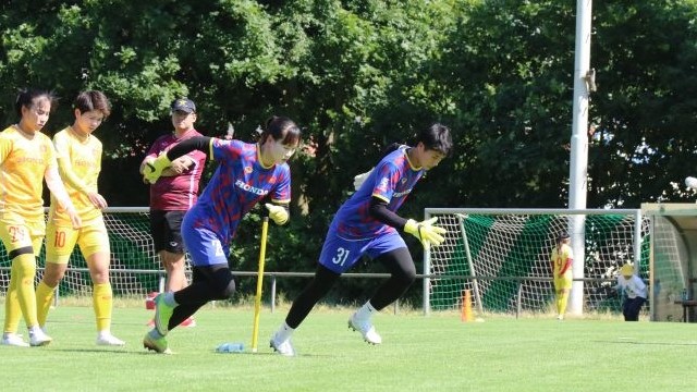 Đội tuyển nữ Việt Nam miệt mài tập luyện trước ngày về nước và chuẩn bị dự World Cup 2023