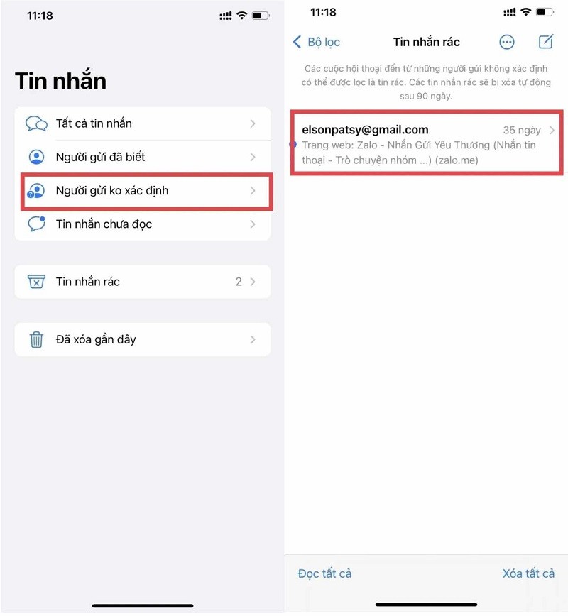 Cách lọc tin nhắn rác trên iPhone đơn giản không phải ai cũng biết