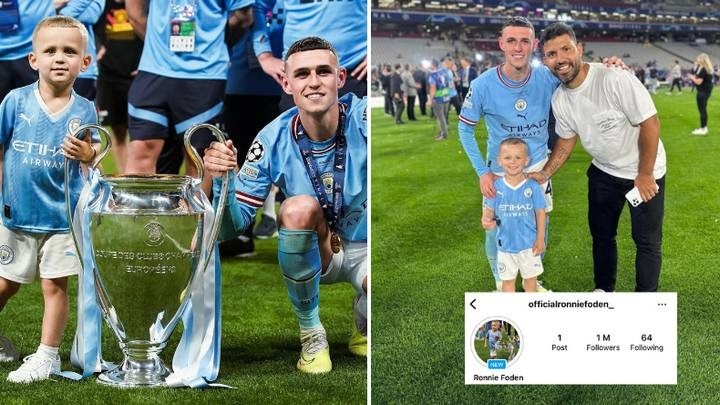 Man City: Tài khoản Instagram con trai Ronnie Foden cán mốc 2,5 triệu người sau 2 ngày