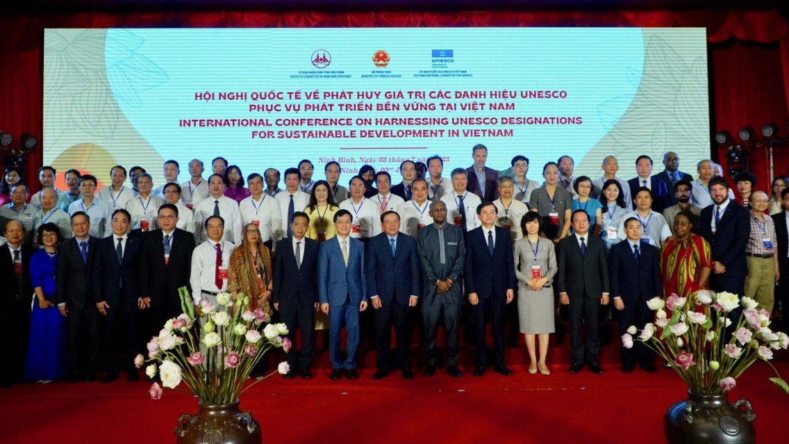 Khai mạc Hội nghị quốc tế ‘Phát huy giá trị các danh hiệu UNESCO phục vụ phát triển bền vững tại Việt Nam'