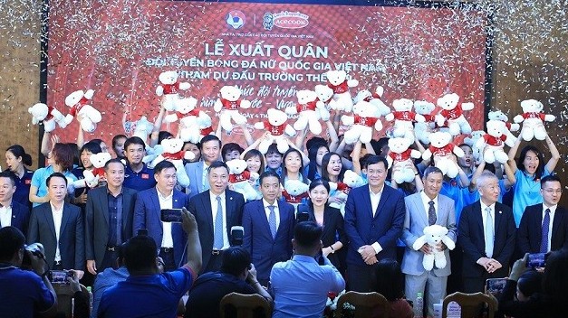 Đội tuyển nữ Việt Nam làm lễ xuất quân trước khi lên đường dự World Cup 2023