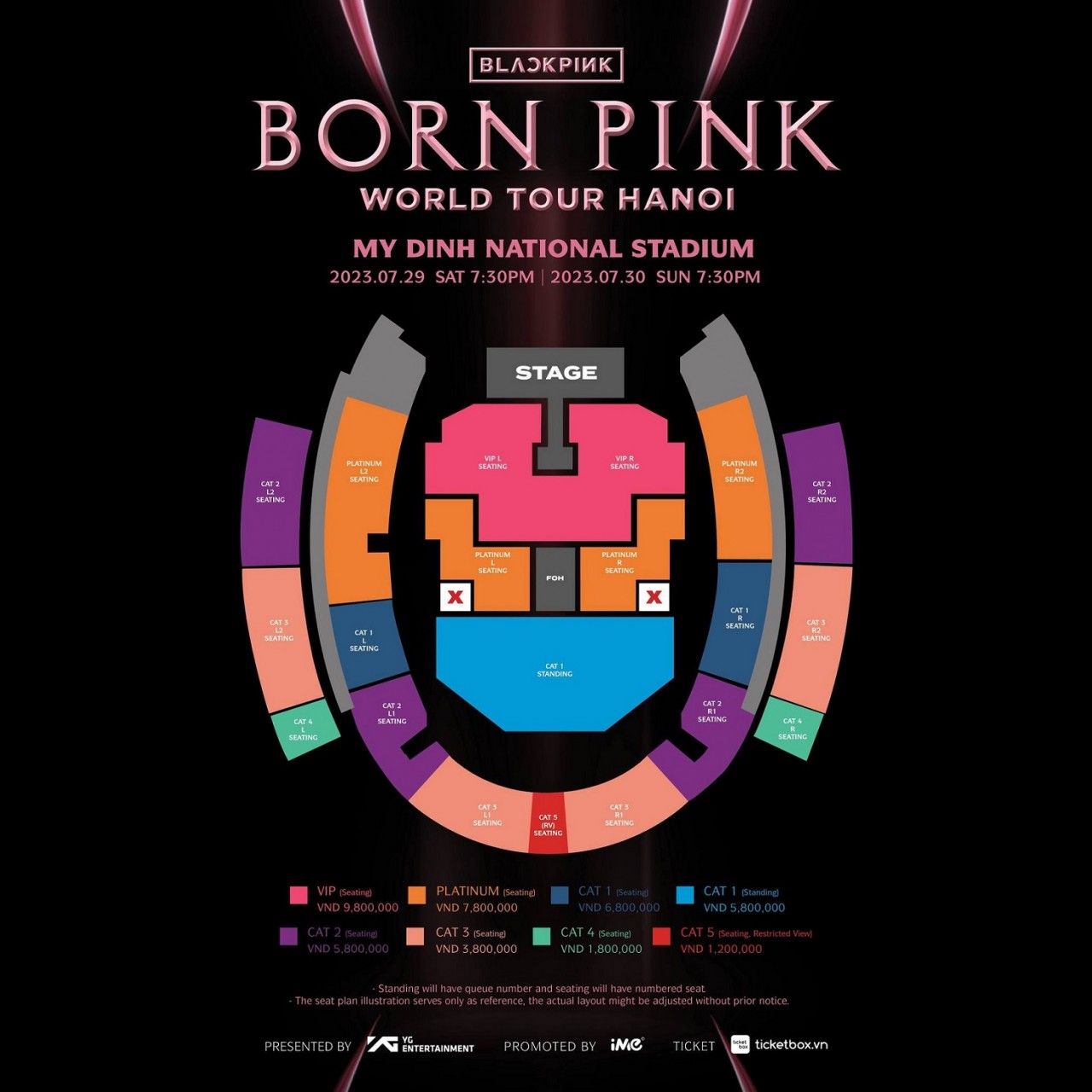 BlackPink biểu diễn tại Mỹ Đình: Công bố mức giá và danh sách các bài hát