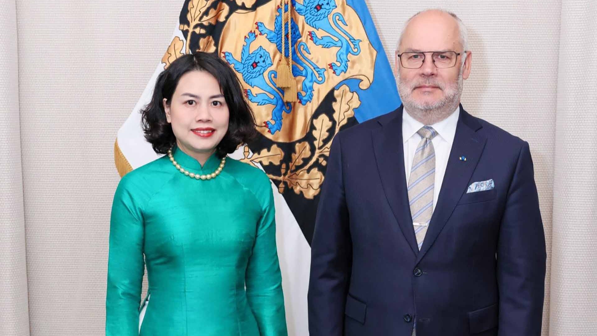 Đại sứ Phạm Thị Thanh Bình trình Thư ủy nhiệm lên Tổng thống Estonia