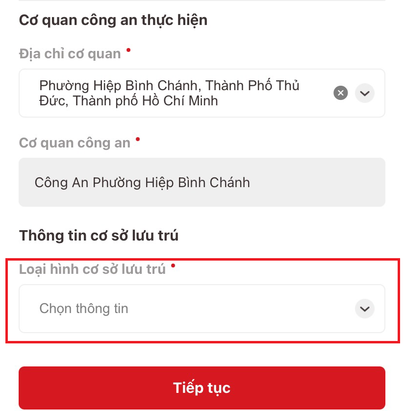 Hướng dẫn cách thông báo lưu trú trên VNeID