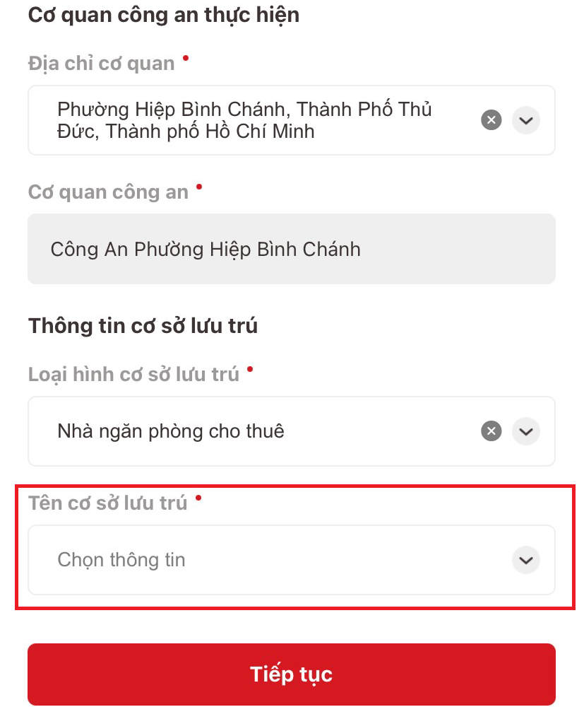 Hướng dẫn cách thông báo lưu trú trên VNeID