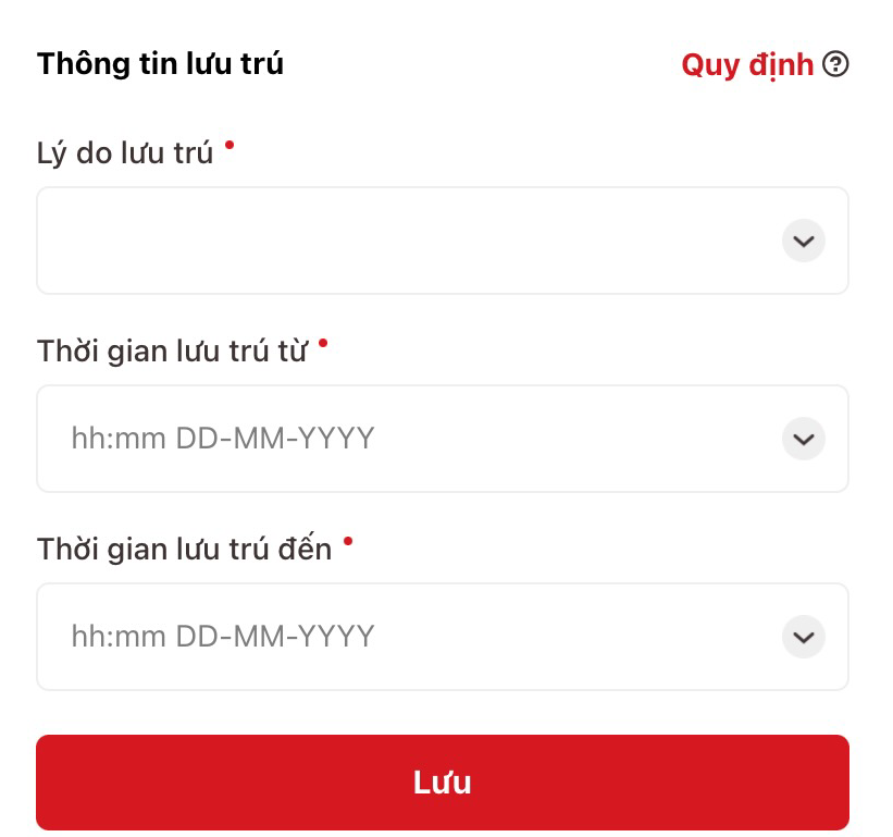 Hướng dẫn cách thông báo lưu trú trên VNeID