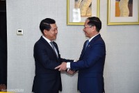AMM-56: Bộ trưởng Ngoại giao Bùi Thanh Sơn gặp riêng Phó Thủ tướng, Bộ trưởng Ngoại giao Lào Saleumxay Kommasith