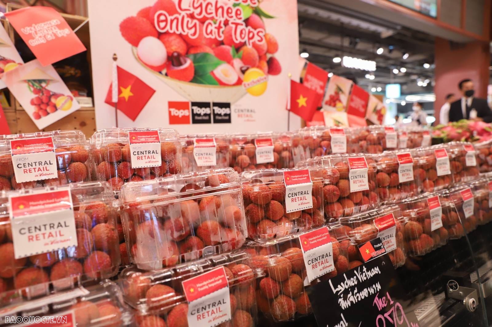 Vietnamese lychees sold at Thai supermarket