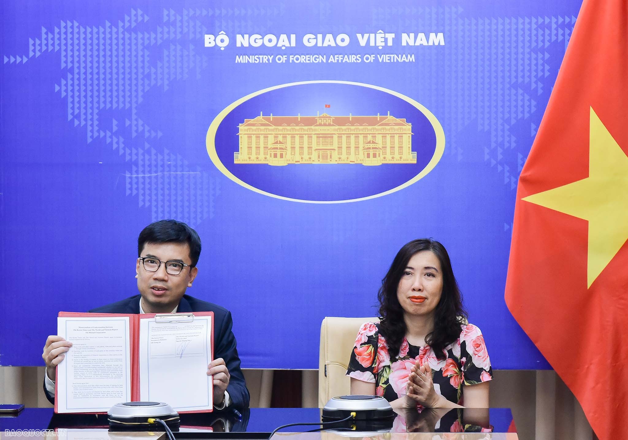 Báo Thế giới & Việt Nam và báo Korea Times ký kết thỏa thuận hợp tác