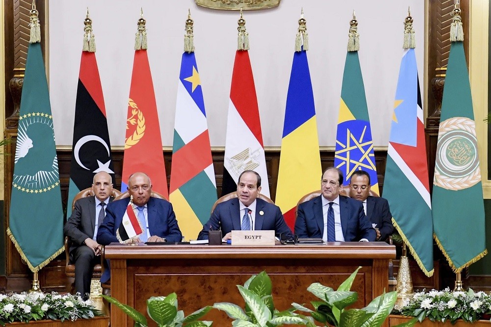 (07.14) Hội nghị thượng đỉnh các nước láng giềng Sudan do Ai Cập chủ trì đã ra Tuyên bố chung. (Nguồn: AP)
