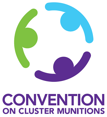 Hình ảnh logo Công ước cấm bom chùm. (Nguồn: cluster convention)