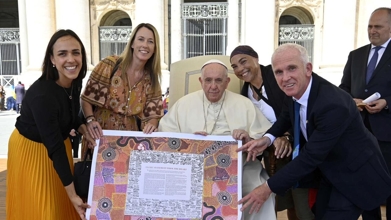 Giáo hoàng Francis và Đại sứ Australia tại Vatican Chiara Porro. (Nguồn: Vatican Media)