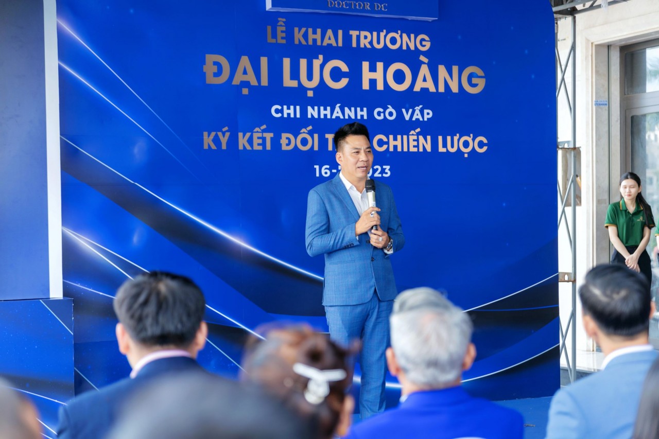 Founder DOCTOR DC, ông Lê Trần Trí Dũng phát biểu tại sự kiện
