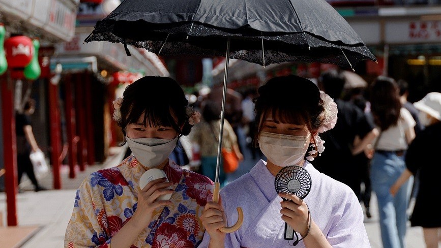 Nhật Bản nóng như thiêu đốt, nhiệt độ lên tới 41,1 độ C đe doạ đến tính mạng