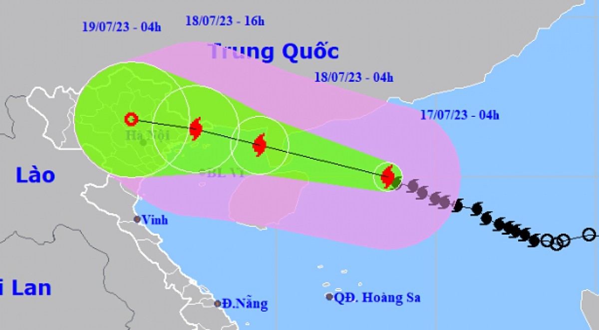 PM orders forces on standby as typhoon TALIM heads towards northern coast. (Photo: VOV)