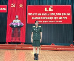 VĐV bơi lội Nguyễn Thị Ánh Viên là Trung tá quân nhân chuyên nghiệp trẻ nhất Việt Nam