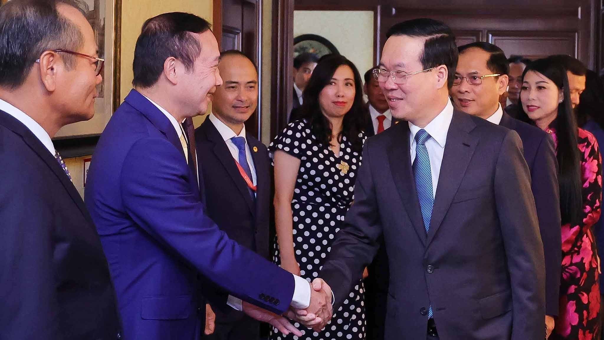 Chủ tịch nước Võ Văn Thưởng gặp gỡ các Đại sứ Việt Nam tại khu vực châu Âu