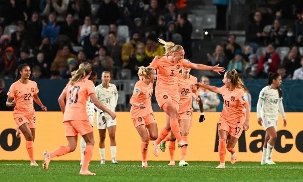 Đội tuyển nữ Hà Lan mừng bàn thắng tại World Cup nữ 2023. (Nguồn: Getty Images)