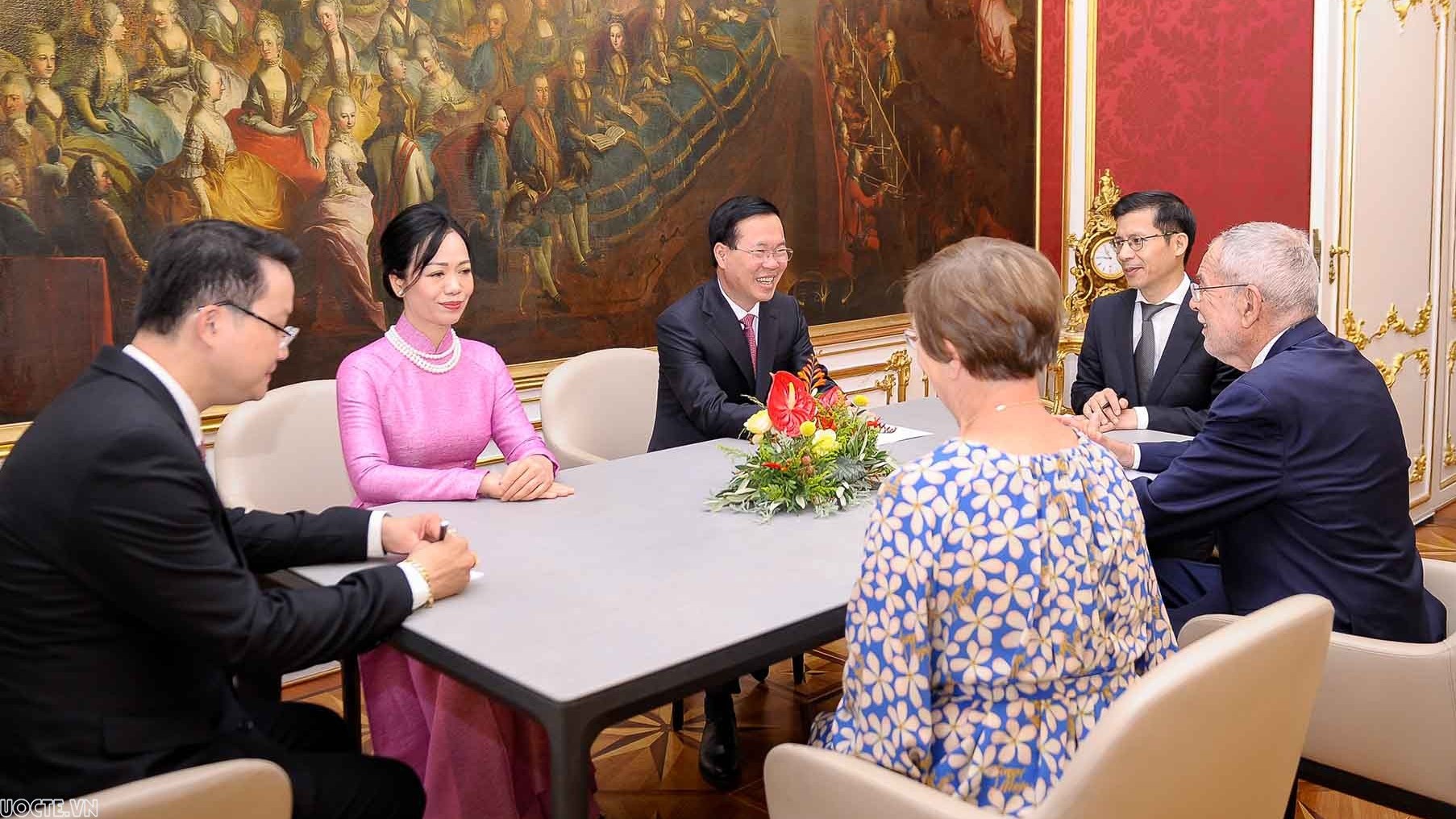 Những hình ảnh ấn tượng của Chủ tịch nước Võ Văn Thưởng và Phu nhân trong chuyến thăm chính thức Áo