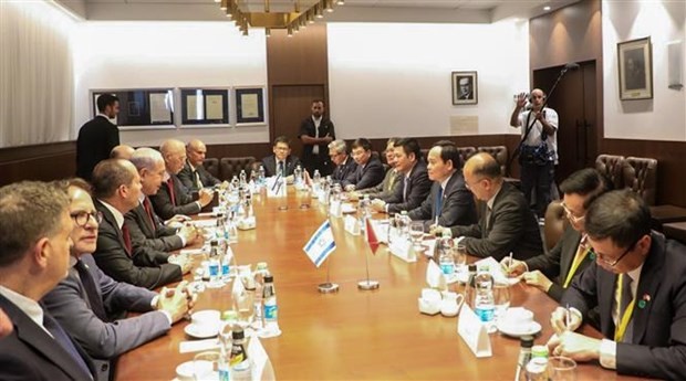 Deputy PM Tran Luu Quang, Israeli PM Benjamin Netanyahu hold talks