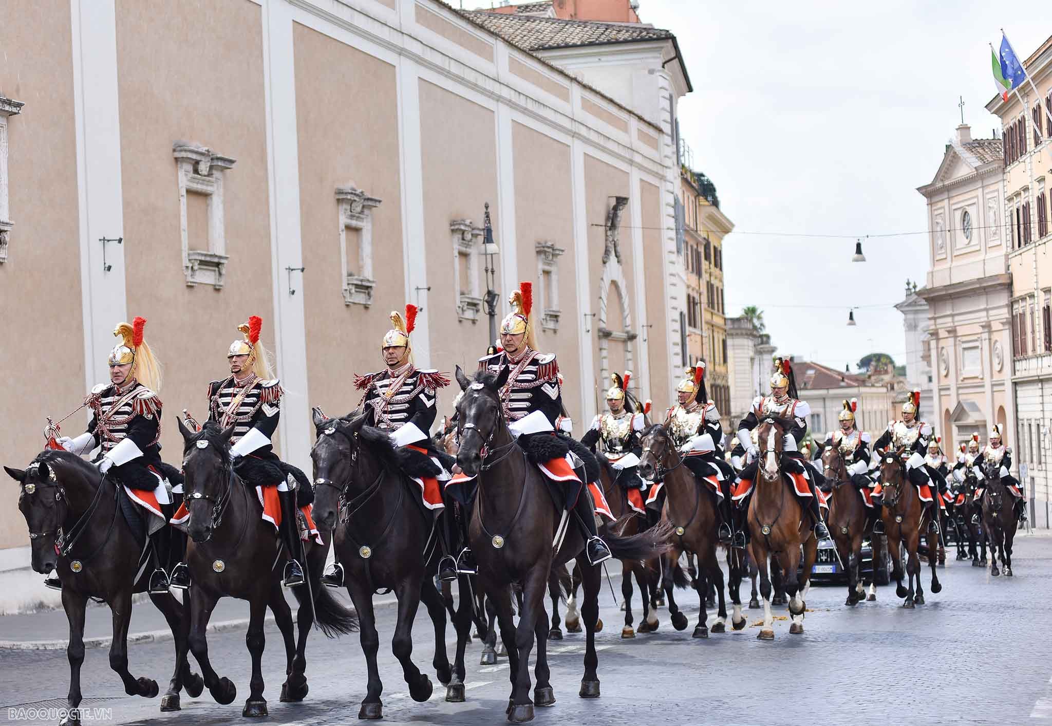 Official welcome ceremony held in Rome for Vietnamese President