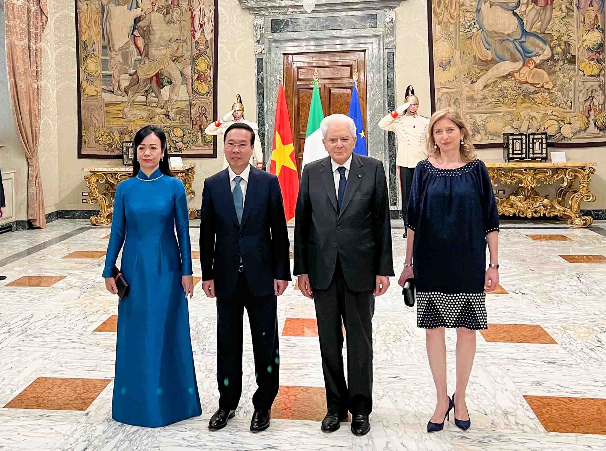 Official welcome ceremony held in Rome for Vietnamese President