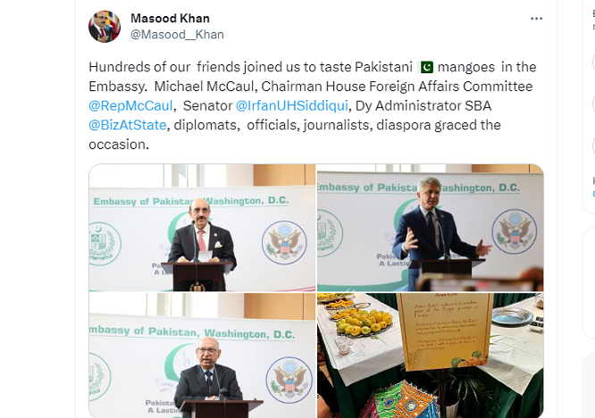 Ngoại giao xoài làm dịu quan hệ Mỹ-Pakistan Ngoại giao xoài làm dịu quan hệ Mỹ-Pakistan