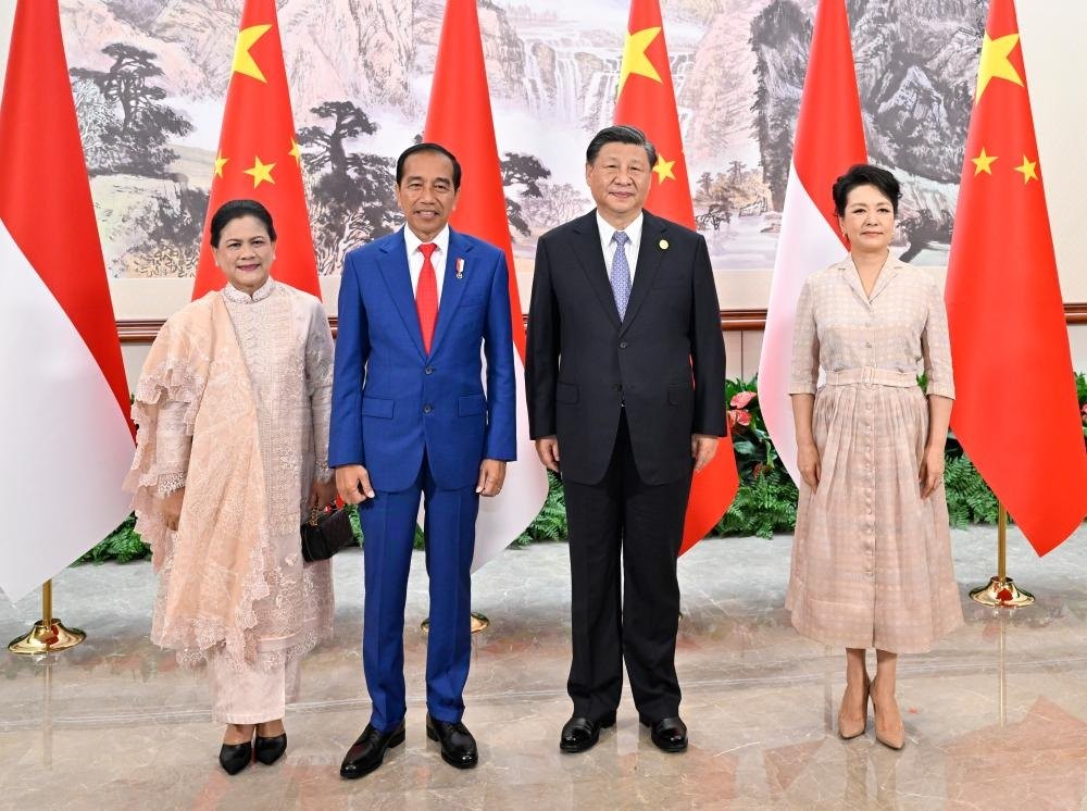 Tổng thống Indonesia Joko Widodo thăm Thành Đô theo lời mời của Chủ tịch Tập Cận Bình ngày 27/7. (Nguồn: Tân Hoa xã)