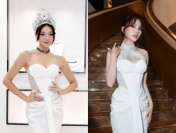 Khi các Hoa hậu thế giới đến Việt Nam công tác chọn đầm trắng nhà thiết kế Lê Ngọc Lâm