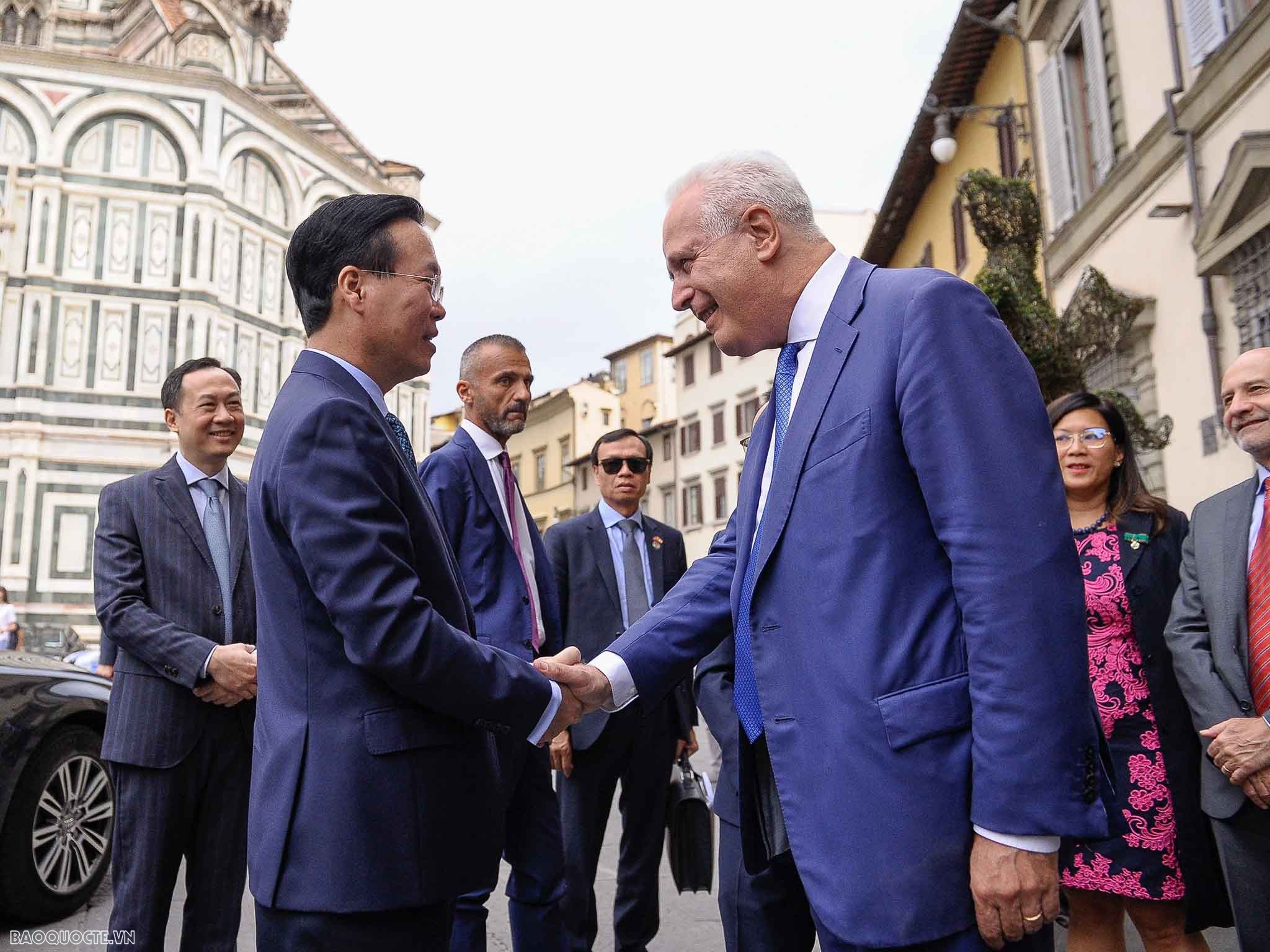 Chủ tịch nước gặp Chủ tịch Vùng Tuscany Eugenio Giani