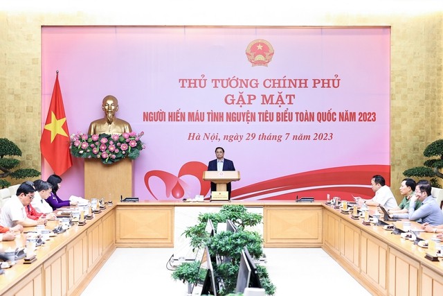 Thủ tướng Phạm Minh Chính: Hiến máu không chỉ là một thuật ngữ y tế, mà còn là một nghĩa cử cao đẹp