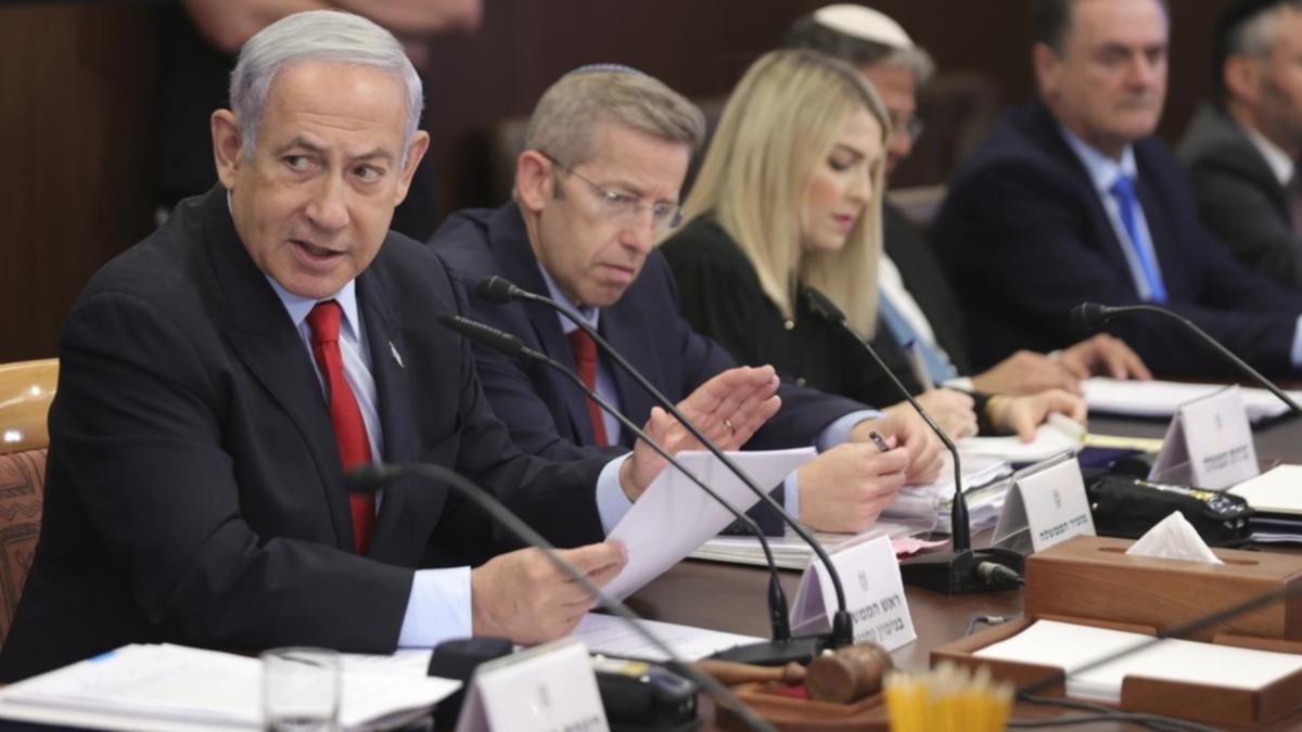 (07.31) Thủ tướng Israel Benjamin Netanyahu (ngoài cùng bên trái) khẳng định Chính phủ sẽ thúc đẩy cải cách tư pháp ngay trong mùa Hè này. (Nguồn: AP)