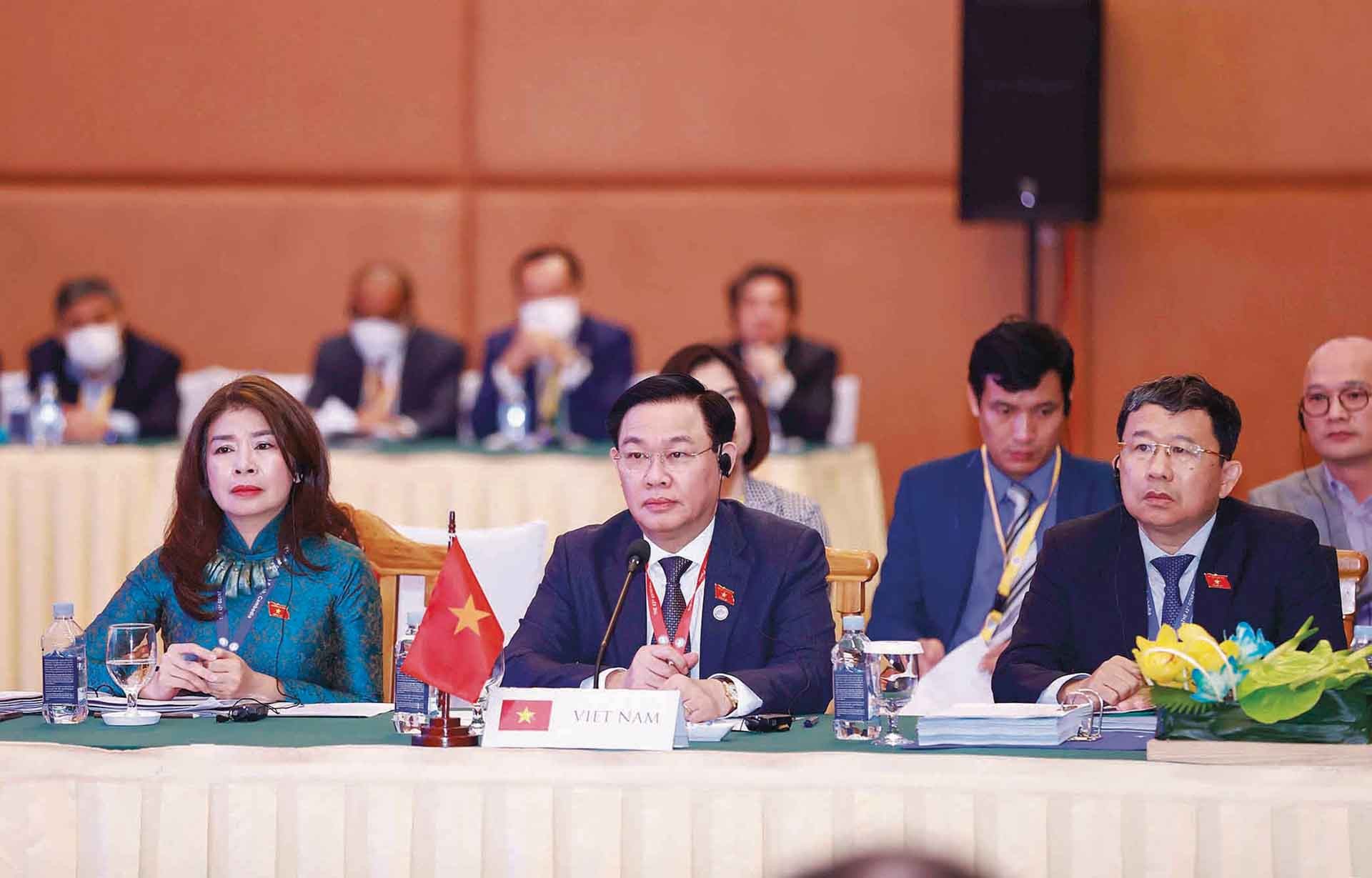 Chủ tịch Quốc hội Vương Đình Huệ tham dự Phiên họp Đại hội đồng AIPA-43 tại Campuchia, tháng 11/2022. (Nguồn: TTXVN)