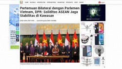 Nhiều tờ báo lớn của Indonesia đồng loạt đưa tin về quan hệ hợp tác hữu nghị, truyền thống với Việt Nam