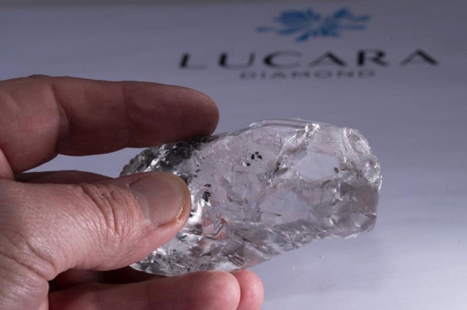 Viên kim cương trắng mới tìm thấy ở Botswana. (Nguồn: Lucara Diamond)
