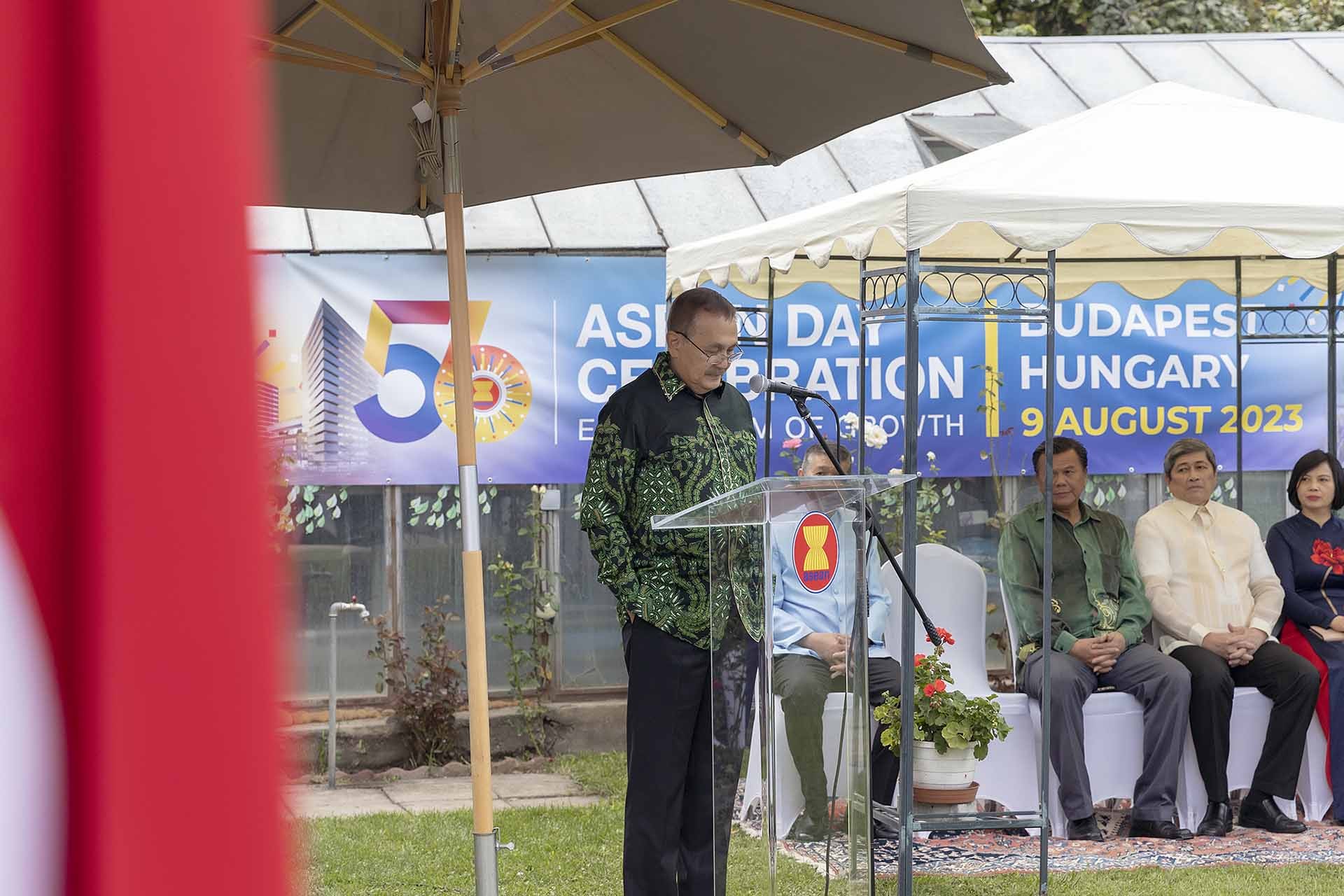 Đại sứ Indonesia Abdurrachman Hudiono Dimas Wahab phát biểu.
