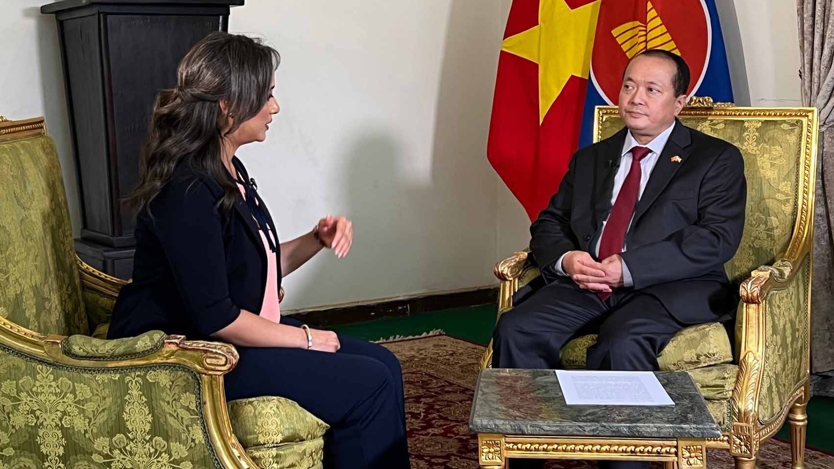 Đại sứ Việt Nam tại Ai Cập trả lời phỏng vấn Sada Elbalad TV
