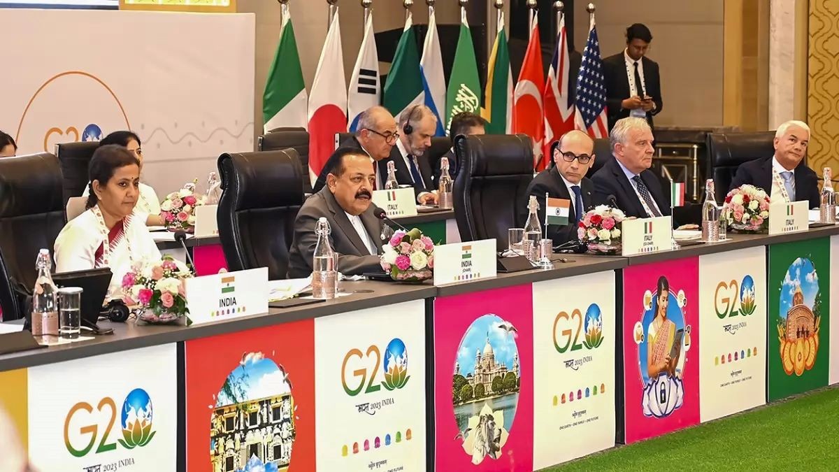 Bộ trưởng phụ trách Cải cách Hành chính và Nhân sự của Ấn Độ, Tiến sĩ Jitendra Singh phát biểu tại Hội nghị chống tham nhũng G20 tại Kolkata ngày 12/8. (Nguồn: PTI)