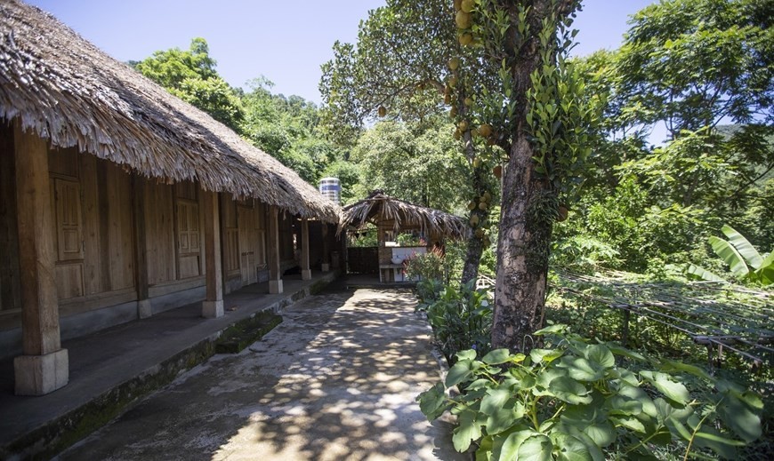 Community accommodation services for visitors to Sung village in Da Bac district, Hoa Binh province. (Photo: VNA)