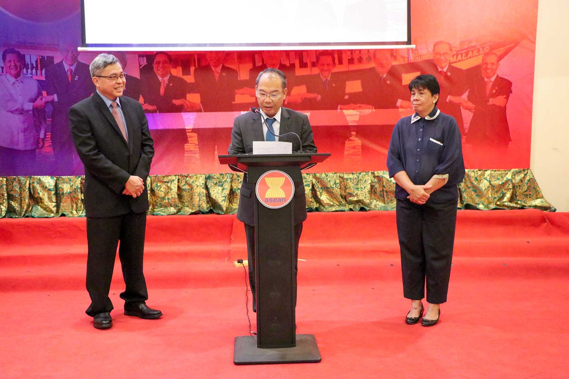 Đại sứ Nguyễn Nam Tiến phát biểu tại sự kiện.