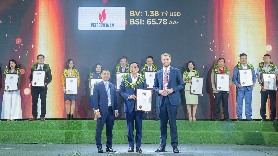 Giá trị thương hiệu PetroVietnam đạt 1,382 tỷ USD - Top 10 thương hiệu giá trị nhất Việt Nam năm thứ 4 liên tiếp