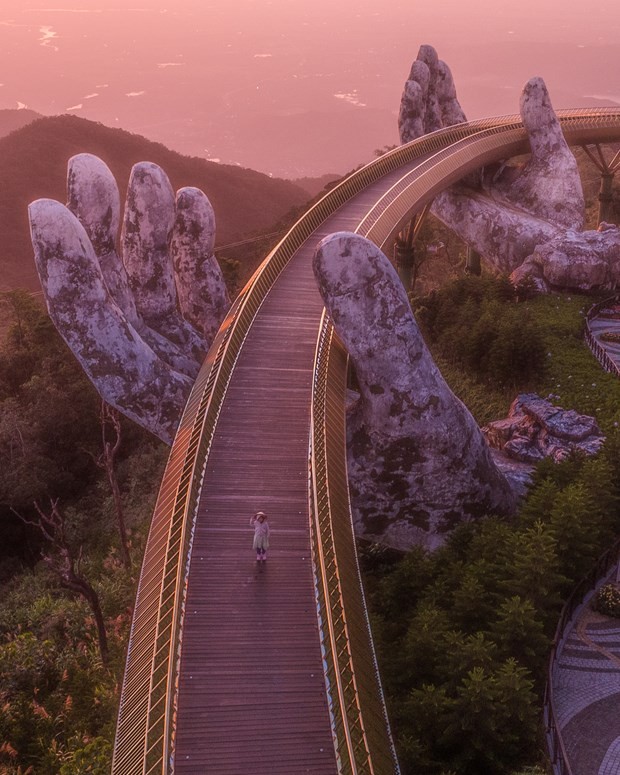 Celebrating fifth anniversary of Golden Bridge, a modern, man-made world wonder  | Travel | Vietnam+ (VietnamPlus)