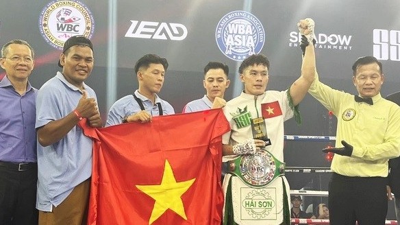 Võ sĩ quyền anh Việt Nam Trịnh Thế Long giành đai vô địch WBC châu Á