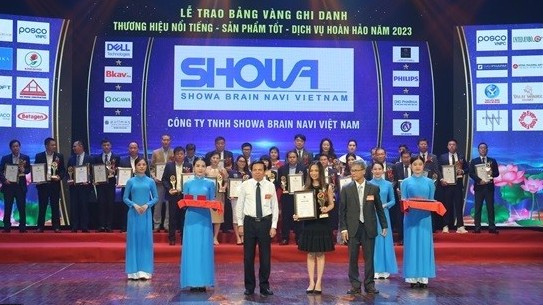 Showa Brain Navi Việt Nam thắng hat-trick tại Lễ trao Bảng vàng ghi danh doanh nhân trí thức tiêu biểu Việt Nam 2023