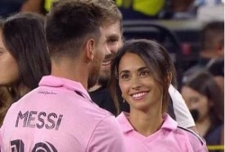 Inter Miami vô địch  Leagues Cup 2023, ánh mắt vợ Messi nhìn chồng đầy tự hào