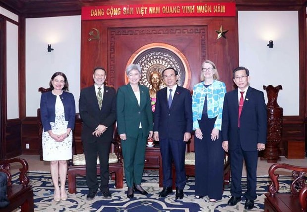 HCM City Party Secretary receives Australian Foreign Minister Penny Wong