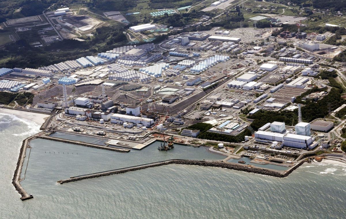 Nhà máy điện hạt nhân Fukushima Daiichi ở tỉnh Fukushima, Đông Bắc Nhật Bản ngày 24/8/2023. (Nguồn: Kyodo)