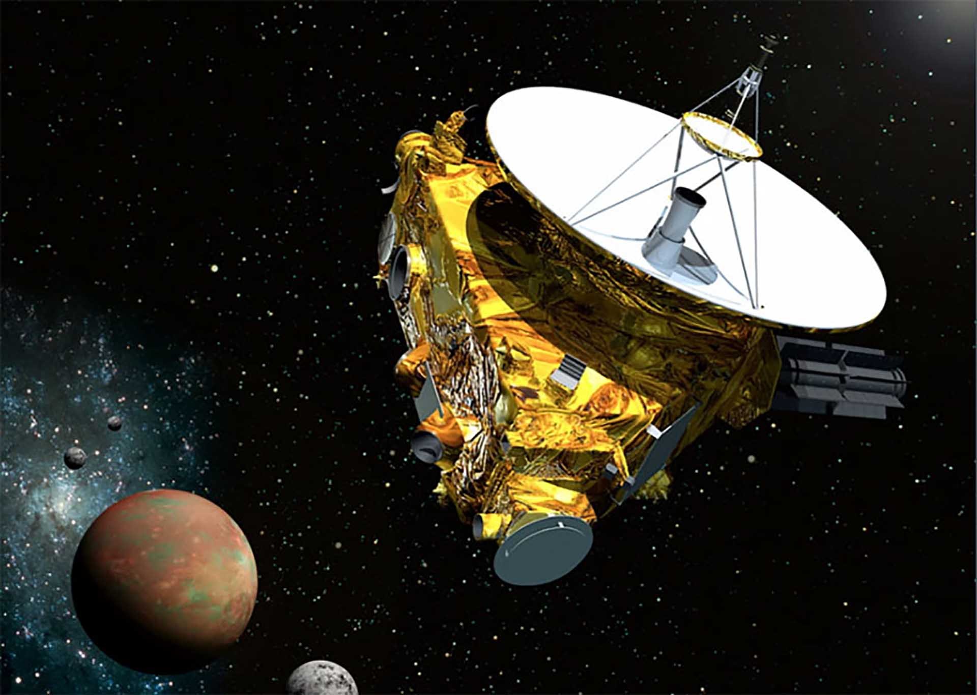 Tàu vũ trụ New Horizons của NASA được phóng lên không gian năm 2006, hiện đang du hành nghiên cứu trong vũ trụ. (Nguồn: NASA) 