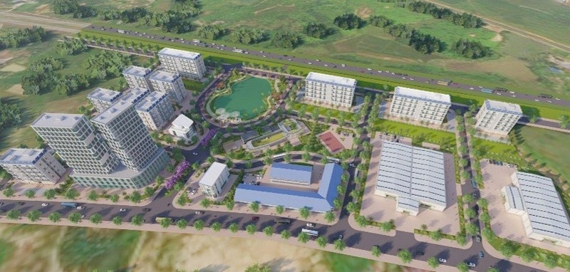 Bất động sản mới nhất: Phối cảnh dự án nhà ở xã hội tại phường Tích Lương, thành phố Thái Nguyên do Công ty Cổ phần đầu tư Bình Minh Phát làm chủ đầu tư. (Nguồn: BXD)