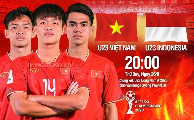 20h hôm nay 26/8, U23 Việt Nam hay U23 Indonesia sẽ là nhà vô địch Đông Nam Á. (Nguồn: bongda24h.vn)
